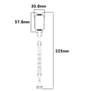 For Samsung Galaxy Fit 3 X Shaped Dual Row Diamond Metal Frame Watch Band(Black)