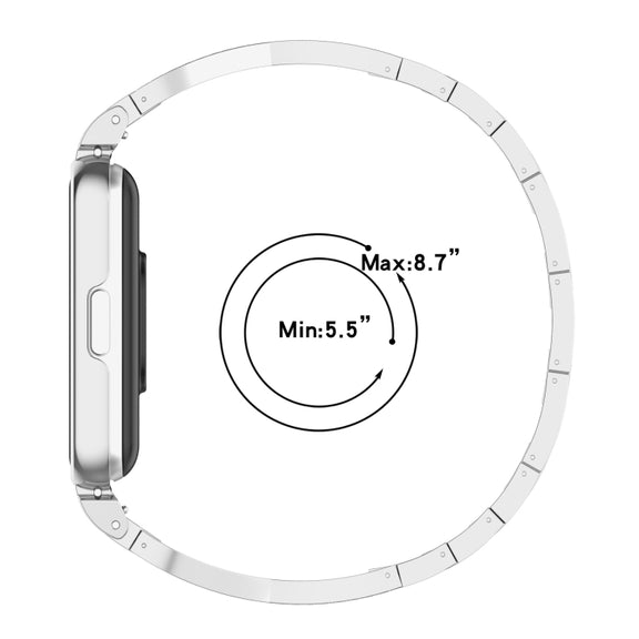 For Samsung Galaxy Fit 3 X Shaped Dual Row Diamond Metal Frame Watch Band(Black)