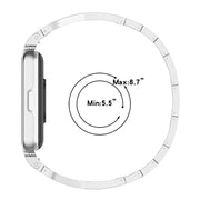 For Samsung Galaxy Fit 3 X Shaped Dual Row Diamond Metal Frame Watch Band(Silver)