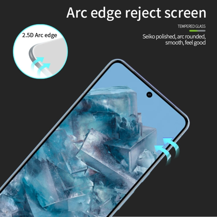 For Google Pixel 9 / 9 Pro MOFI 9H 2.5D Full Screen Tempered Glass Film(Black)