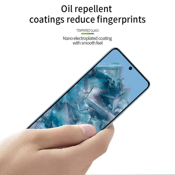 For Google Pixel 9 / 9 Pro MOFI 9H 2.5D Full Screen Tempered Glass Film(Black)