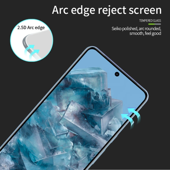 For Google Pixel 9 Pro XL MOFI 9H 2.5D Full Screen Tempered Glass Film(Black)
