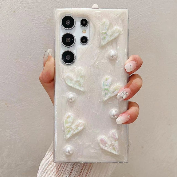 For Samsung Galaxy S25 Ultra 5G Cream Gum Decoden TPU Phone Case(Love)