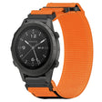 For Garmin MARQ Commander 22mm Nylon Hook And Loop Fastener Watch Band(Orange) - Watch Bands by PMC TechLife | Online Shopping South Africa | PMC TechLife