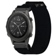 For Garmin MARQ Commander 22mm Nylon Hook And Loop Fastener Watch Band(Black) - Watch Bands by PMC TechLife | Online Shopping South Africa | PMC TechLife
