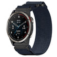 For Garmin Quatix 7 Pro 22mm Nylon Hook And Loop Fastener Watch Band(Blue) - Watch Bands by PMC TechLife | Online Shopping South Africa | PMC TechLife
