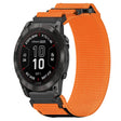 For Garmin Fenix 7 Pro 47mm 22mm Nylon Hook And Loop Fastener Watch Band(Orange) - Watch Bands by PMC TechLife | Online Shopping South Africa | PMC TechLife