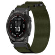 For Garmin Fenix 7 Pro 47mm 22mm Nylon Hook And Loop Fastener Watch Band(Army Green) - Watch Bands by PMC TechLife | Online Shopping South Africa | PMC TechLife