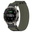 For Garmin MARQ Adventurer Gen 2 22mm Nylon Hook And Loop Fastener Watch Band(Grey) - Watch Bands by PMC TechLife | Online Shopping South Africa | PMC TechLife