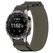 For Garmin MARQ Adventurer Gen 2 22mm Nylon Hook And Loop Fastener Watch Band(Grey)