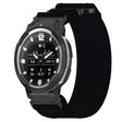 For Garmin Instinct Crossover 22mm Nylon Hook And Loop Fastener Watch Band(Black) - Watch Bands by PMC TechLife | Online Shopping South Africa | PMC TechLife