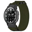 For Garmin Instinct Crossover 22mm Nylon Hook And Loop Fastener Watch Band(Army Green) - Watch Bands by PMC TechLife | Online Shopping South Africa | PMC TechLife