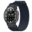 For Garmin Instinct Crossover 22mm Nylon Hook And Loop Fastener Watch Band(Blue) - Watch Bands by PMC TechLife | Online Shopping South Africa | PMC TechLife