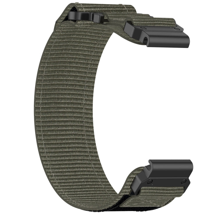 For Garmin Instinct Crossover Solar 22mm Nylon Hook And Loop Fastener Watch Band(Grey)