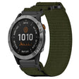 For Garmin Fenix 7 22mm Nylon Hook And Loop Fastener Watch Band(Army Green) - Watch Bands by PMC TechLife | Online Shopping South Africa | PMC TechLife