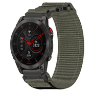 For Garmin EPIX Gen 2 22mm Nylon Hook And Loop Fastener Watch Band(Grey)