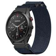 For Garmin Approach S62 22mm Nylon Hook And Loop Fastener Watch Band(Blue)