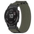 For Garmin Fenix 6 22mm Nylon Hook And Loop Fastener Watch Band(Grey) - Watch Bands by PMC TechLife | Online Shopping South Africa | PMC TechLife