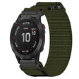 For Garmin Fenix 6 22mm Nylon Hook And Loop Fastener Watch Band(Army Green) - Watch Bands by PMC TechLife | Online Shopping South Africa | PMC TechLife