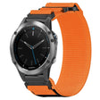 For Garmin Quatix 5 22mm Nylon Hook And Loop Fastener Watch Band(Orange) - Watch Bands by PMC TechLife | Online Shopping South Africa | PMC TechLife