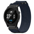 For Garmin Forerunner 935 22mm Nylon Hook And Loop Fastener Watch Band(Blue) - Watch Bands by PMC TechLife | Online Shopping South Africa | PMC TechLife | Buy Now Pay Later Mobicred