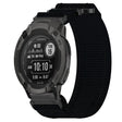 For Garmin Instinct 2 22mm Nylon Hook And Loop Fastener Watch Band(Black) - Watch Bands by PMC TechLife | Online Shopping South Africa | PMC TechLife