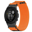 For Garmin Descent G1 22mm Nylon Hook And Loop Fastener Watch Band(Orange) - Watch Bands by PMC TechLife | Online Shopping South Africa | PMC TechLife