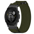 For Garmin Descent G1 22mm Nylon Hook And Loop Fastener Watch Band(Army Green) - Watch Bands by PMC TechLife | Online Shopping South Africa | PMC TechLife