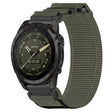 For Garmin Tactix 7 AMOLED 26mm Nylon Hook And Loop Fastener Watch Band(Grey) - Watch Bands by PMC TechLife | Online Shopping South Africa | PMC TechLife