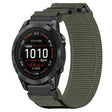 For Garmin Epix Pro 51mm 26mm Nylon Hook And Loop Fastener Watch Band(Grey) - Watch Bands by PMC TechLife | Online Shopping South Africa | PMC TechLife