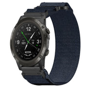 For Garmin D2 Delta PX 26mm Nylon Hook And Loop Fastener Watch Band(Blue)