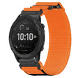 For Garmin Tactix Delta 26mm Nylon Hook And Loop Fastener Watch Band(Orange) - Watch Bands by PMC TechLife | Online Shopping South Africa | PMC TechLife