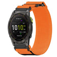 For Garmin Enduro 2 26mm Nylon Hook And Loop Fastener Watch Band(Orange) - Watch Bands by PMC TechLife | Online Shopping South Africa | PMC TechLife