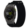 For Garmin Enduro 2 26mm Nylon Hook And Loop Fastener Watch Band(Black) - Watch Bands by PMC TechLife | Online Shopping South Africa | PMC TechLife | Buy Now Pay Later Mobicred