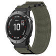 For Garmin Fenix 6X 26mm Nylon Hook And Loop Fastener Watch Band(Grey) - Watch Bands by PMC TechLife | Online Shopping South Africa | PMC TechLife | Buy Now Pay Later Mobicred