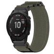 For Garmin Fenix 6X Sapphire 26mm Nylon Hook And Loop Fastener Watch Band(Grey) - Watch Bands by PMC TechLife | Online Shopping South Africa | PMC TechLife