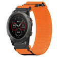 For Garmin Fenix 5X Sapphire 26mm Nylon Hook And Loop Fastener Watch Band(Orange) - Watch Bands by PMC TechLife | Online Shopping South Africa | PMC TechLife | Buy Now Pay Later Mobicred