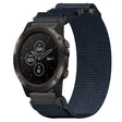 For Garmin Fenix 5X Plus 26mm Nylon Hook And Loop Fastener Watch Band(Blue) - Watch Bands by PMC TechLife | Online Shopping South Africa | PMC TechLife