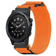 For Garmin Descent MK 1 26mm Nylon Hook And Loop Fastener Watch Band(Orange) - Watch Bands by PMC TechLife | Online Shopping South Africa | PMC TechLife