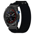 For Garmin Descent MK 2 26mm Nylon Hook And Loop Fastener Watch Band(Black) - Watch Bands by PMC TechLife | Online Shopping South Africa | PMC TechLife