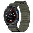 For Garmin Descent MK 2 26mm Nylon Hook And Loop Fastener Watch Band(Grey) - Watch Bands by PMC TechLife | Online Shopping South Africa | PMC TechLife