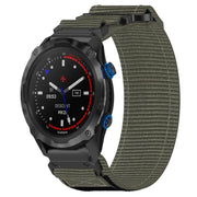 For Garmin Descent MK 2 26mm Nylon Hook And Loop Fastener Watch Band(Grey)