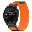 For Garmin Descent Mk3 43mm 20mm Nylon Hook And Loop Fastener Watch Band(Orange) - Watch Bands by PMC TechLife | Online Shopping South Africa | PMC TechLife
