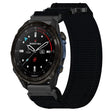For Garmin Descent Mk3 43mm 20mm Nylon Hook And Loop Fastener Watch Band(Black) - Watch Bands by PMC TechLife | Online Shopping South Africa | PMC TechLife