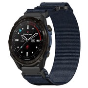 For Garmin Descent Mk3i 43mm 20mm Nylon Hook And Loop Fastener Watch Band(Blue)