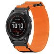For Garmin Epix Pro 42mm 20mm Nylon Hook And Loop Fastener Watch Band(Orange) - Watch Bands by PMC TechLife | Online Shopping South Africa | PMC TechLife