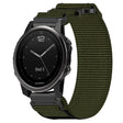 For Garmin Fenix 5S 20mm Nylon Hook And Loop Fastener Watch Band(Army Green) - Watch Bands by PMC TechLife | Online Shopping South Africa | PMC TechLife