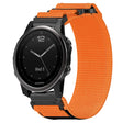 For Garmin Fenix 5S Plus 20mm Nylon Hook And Loop Fastener Watch Band(Orange) - Watch Bands by PMC TechLife | Online Shopping South Africa | PMC TechLife | Buy Now Pay Later Mobicred
