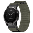 For Garmin Fenix 5S Plus 20mm Nylon Hook And Loop Fastener Watch Band(Grey) - Watch Bands by PMC TechLife | Online Shopping South Africa | PMC TechLife