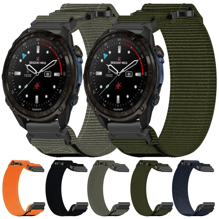 For Garmin Fenix 5S 20mm Nylon Hook And Loop Fastener Watch Band(Blue)